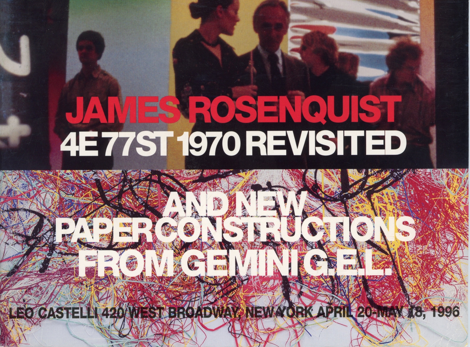 Cover of James Rosenquist: 1970 Revisited catalogue at Leo Castelli in 1996