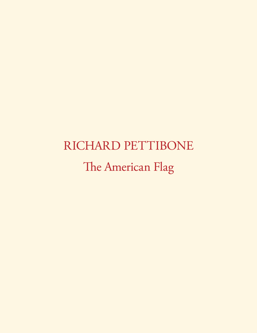 Cover of Richard Pettibone: The American Flag catalogue, published in 2022 by Castelli Gallery