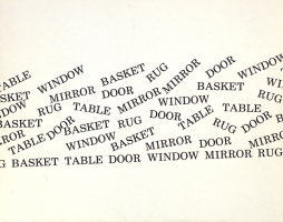 Basket, Table, Door, Window, Mirror, Rug